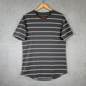 BYLT Shirt Men's Large Gray Premium Basics Drop Cut Lux SS T-Shirt Stretch